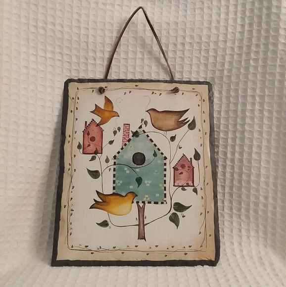 Evergreen Enterprises Slate Birdhouse Plaque - Picture 1 of 5